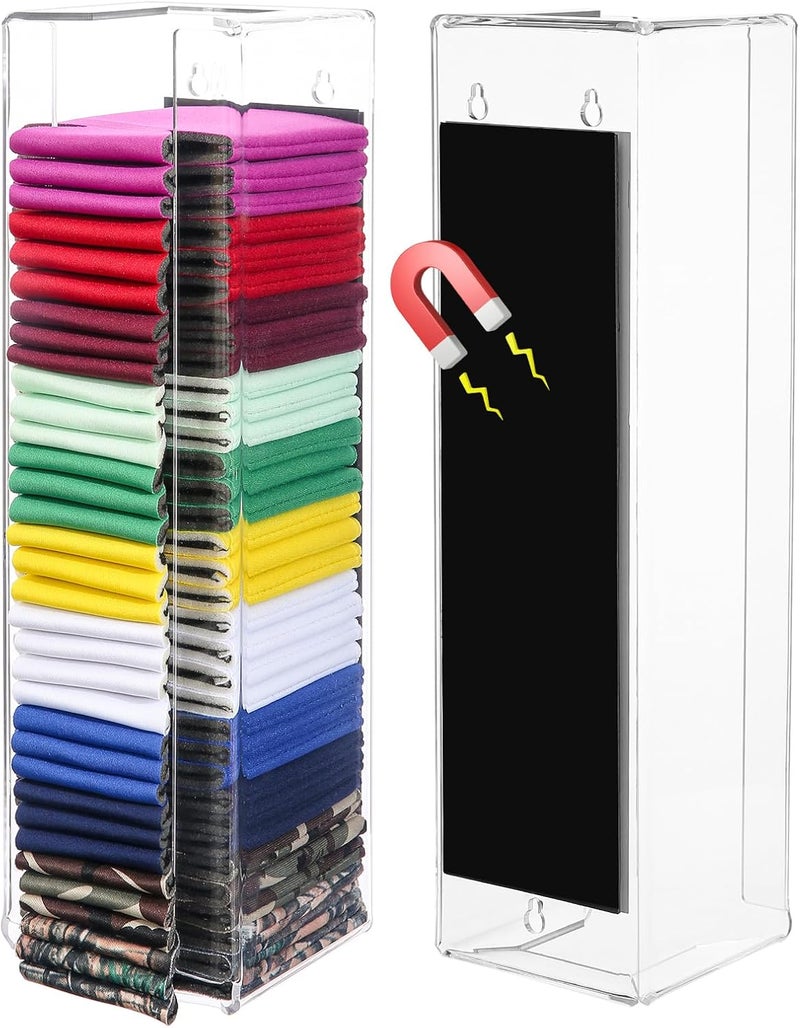 Wanapure Magnetic Acrylic Can Cooler Holder, Beer Can Sleeves Storage, Wall Mounted Can Cooler Dispenser, Gifts for Beer Lovers - Image 1